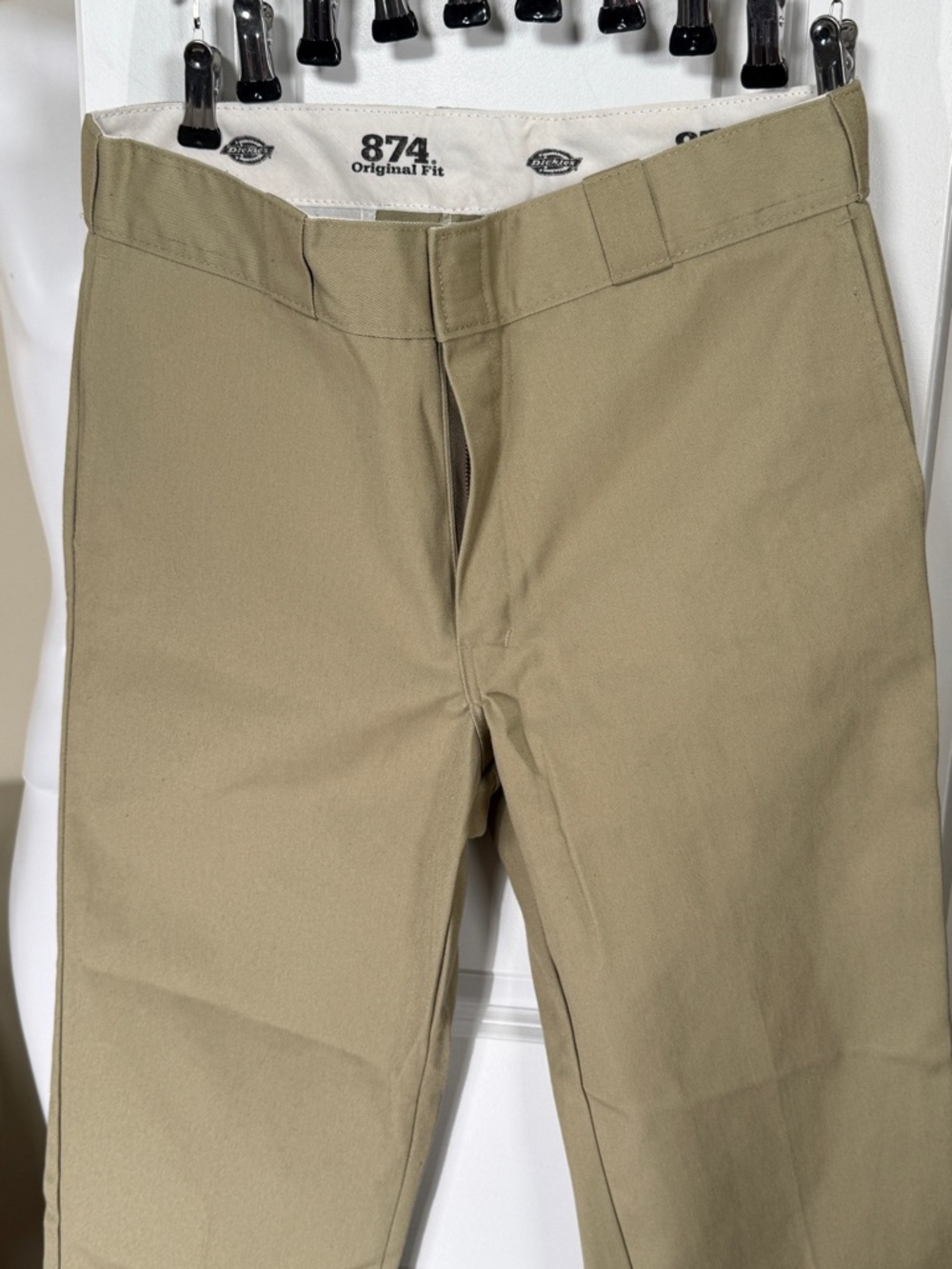 Dickies 874 Original Fit Khaki Work Pants 33x32 Classic Straight